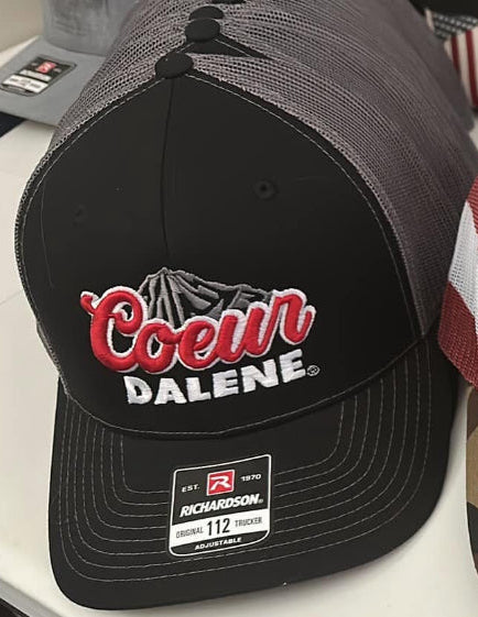 Richardson Coeur d'Alene Snapback Hat - Black/Grey